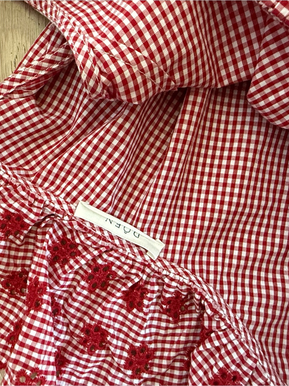 Doen Liesel red gingham dress - Picture 2 of 2